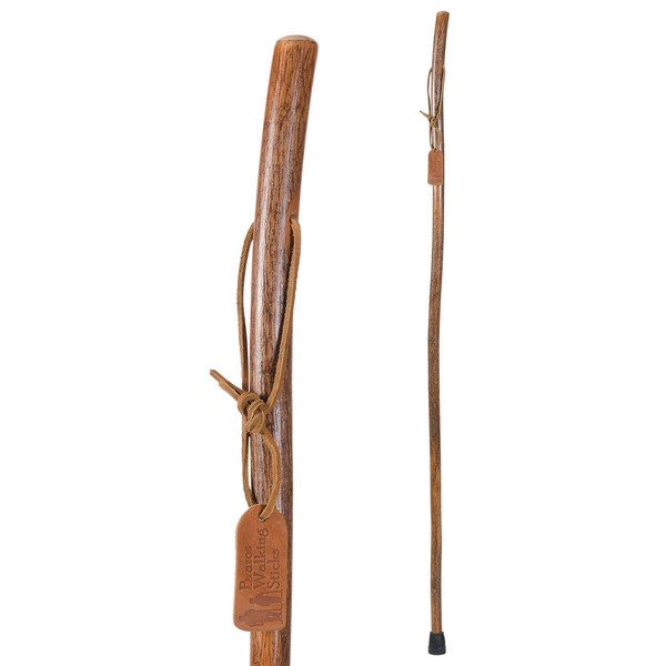 Brazos Free Form Sassafras Walking Stick, Handcrafted Wooden Staff, Hiking Stick for Men and Women, Trekking Pole, Wooden Walking Stick, Made in the USA, Natural, 55 Inch, (602-3000-1210)