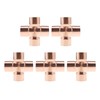 Be In Your Mind 5Pcs 15mm 4-Way Cross Union Pipe