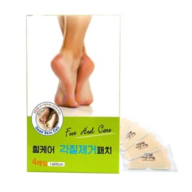 Daeji Heal Care Heel Exfoliation Patches (4 Sheets) / 대지 힐케어 발뒤꿈치 각질제거 패치 4매