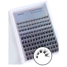 False Eyelash Extension,3D Fluffy Effect C Curl Natural Look falsel Eyelashes 200 Pcs Mixed Length Cluster Lashes,DIY Eyelashes Extension, falsel Eyelashes Natural Look (ALC130)