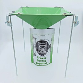 Freeze Drying Food Funnel - Funnel and adjustable stand