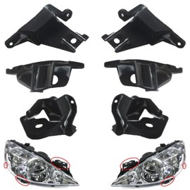 Twowinds Headlight Bracket Repair Kit Right and Left 6212E3 6212.E4 308 (2008-2013) 408 (2010-2014)