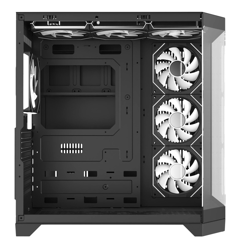 PC Gaming ATX Case Iceberg Crystal Edge Full Panoramic View