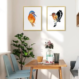 upsimples 12x16 Picture Frame Gold 3 Pack, Scratch-Proof Poster Frames 12 x 16 for Photo Gallery - Slide-In Strips, Horizontal or Vertical Wall Mounting