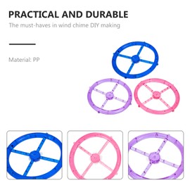 Artibetter 3 Pack Transparent Top Circles of Wind Chime or Frames of Suncatcher