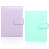 2 PCS Leather Notebook Binder, A6 PU Leather Ring Binder