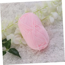 NOLITOY Milk Cotton Yarn Light Pink Chunky Hand Woven Knitting Wool for Sweaters Hats Scarves Super Soft Warm Yarn for DIY Projects and Crafts