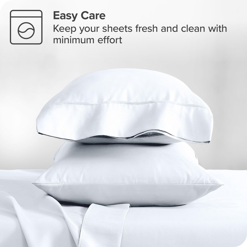 Bare Home Microfibre Pillowcase Set - Standard Size - 2