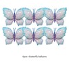 Finypa Blue Butterfly Balloons 6 Pieces 40inch Blue Purple Butterfly