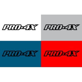 Nissan For Nissan Frontier PRO-4X Truck Premium Vinyl Decal 2-pack - 15" - Gloss Black
