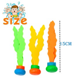 3Pcs Diving Seagrass Toys Swimming Pool Toys Sinking Toys Swimming Sinkers for Kids,Dive Seagrass Underwater Diving Toys,Bath Water Toy Underwater Pool Training Toys Gifts for Girls Boys Pool Games