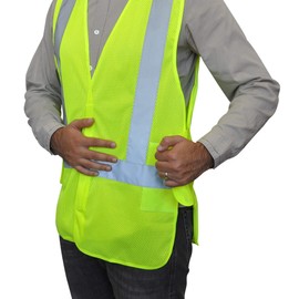 High Visibility Safety Vest - ANSI/ISEA Class 2 - Neon Yellow -Reflective Vest with Pockets for Men- HiVisible Working Vest - Reflector Vest for Maximum Safety - Durable Yellow Safety Vest for Work.