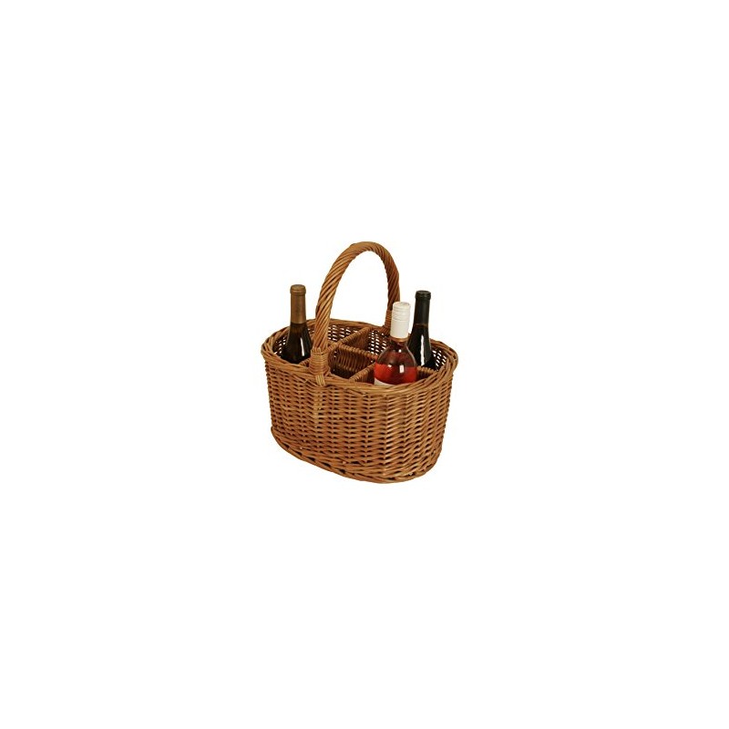 Wald Imports Brown Willow Wine/Beverage Storage Basket