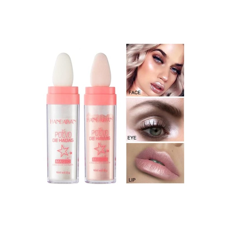 Highlight Patting Powder, Shimmer Face and Body Highlighter Powder Stick,