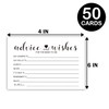 KRUCVOJO 50 Advice and Wishes Cards for the Mom-to-Be -
