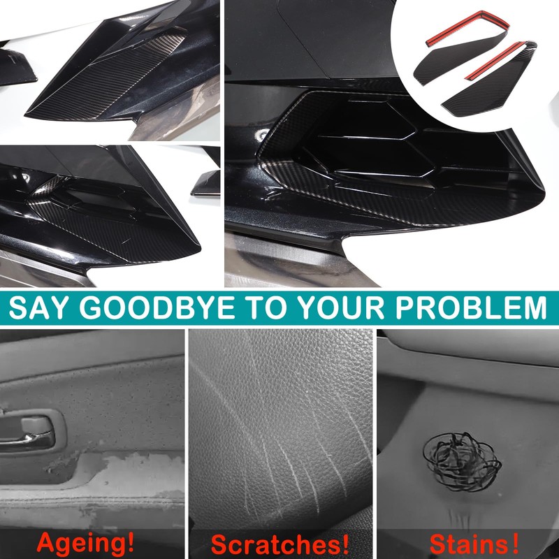 Hudiriy Car Front bumper middle air intake grille decorative frame