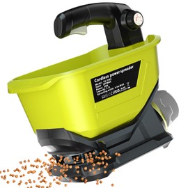 Byutrcfuy Electric Grass Seed Spreader for Ryobi ONE+ 18V Battery, Handheld Fertilizer Spreader for Lawn, Portable Granule Spreader for Seed, Feed, Weed, and Salt (Tool Only)