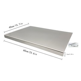 Stainless Steel Cutting Boards for Kitchen,Baking Board,Pastry Board,kneading Panel - Suitable for Cutting Vegetables, Fruits, Meat,bread - Easy To Clean and Store (60x40cm/23.6x15.7in)