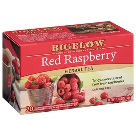 Bigelow Tea Red Raspberry Herbal Tea, Caffeine Free, 20 Count (Pack of 6), 120 Total Tea Bags