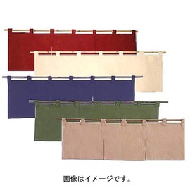 遠藤商事(Endo Shoji) ネクスト のれん 半間用 無地 生成り 縦×横(mm)250×850 質量(g)100 材質:綿65%麻35% 業務用 YHV0102