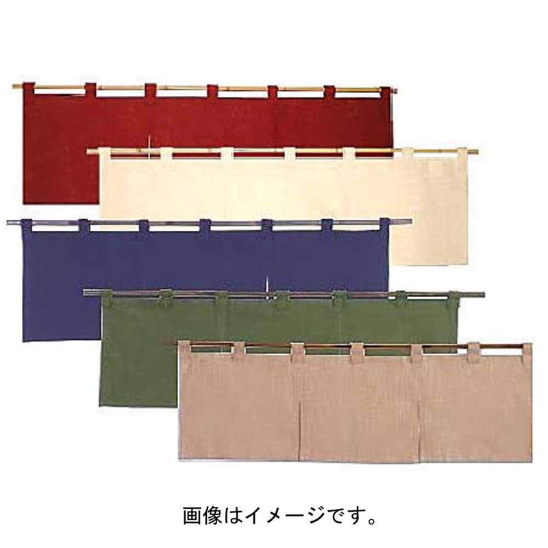 遠藤商事(Endo Shoji) ネクスト のれん 半間用 無地 生成り 縦×横(mm)250×850 質量(g)100 材質:綿65%麻35%