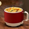 Electric Cooking Pot Quick Heating Mini Electric Cooker with Foldable