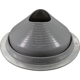 #8 (7"-13") Gray Round HIGH Temp Silicone Flexible Pipe Flashing Dektite Metal Roof Jack Pipe Boot-Metal Roof Flashing (DF208G)