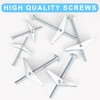 24Pcs Hollow Wall Anchors 3/16” Heavy Duty Butterfly Anchors for