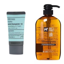 First Pick cc크림 나이아신아마이드 홍조 커버 피부결 씨씨 크림 + 마유 샴푸 CC Cream Niacinamide Redness Cover Skin Texture CC Cream + Horse Oil Shampoo