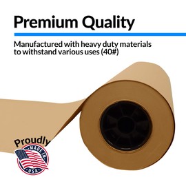 Reli. Kraft Paper Roll | 17.5" x 350 Feet - Jumbo Roll | Made in USA | Brown Craft Paper/Wrapping Paper | Plain Kraft Packing Paper for Shipping, Moving, Arts/Crafts, Table Cover | Bulk