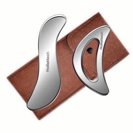 스테인리스 스틸 괄사 도구 얼굴, 목, 몸 마사지 | 2팩 - 휴식을 바디 [01 1pcs S] Stainless Steel Gua Sha Tool for Face, Neck, Body Massage | 2 Packs - Relaxation Body [01 1pcs S]