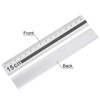 sourcing map Straight Ruler, 15 cm, Metric Aluminium Alloy Ruler,