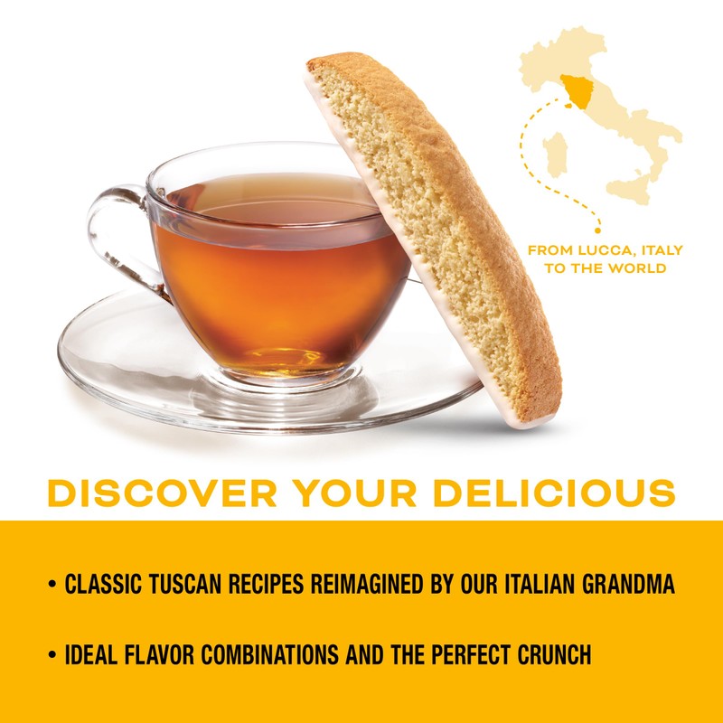 Nonni's Limone Biscotti Italian Cookies - 2 Boxes Lemon Cookies