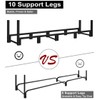 Koutemie 8Ft Outdoor Firewood Rack Holder for Fireplace Wood Storage,