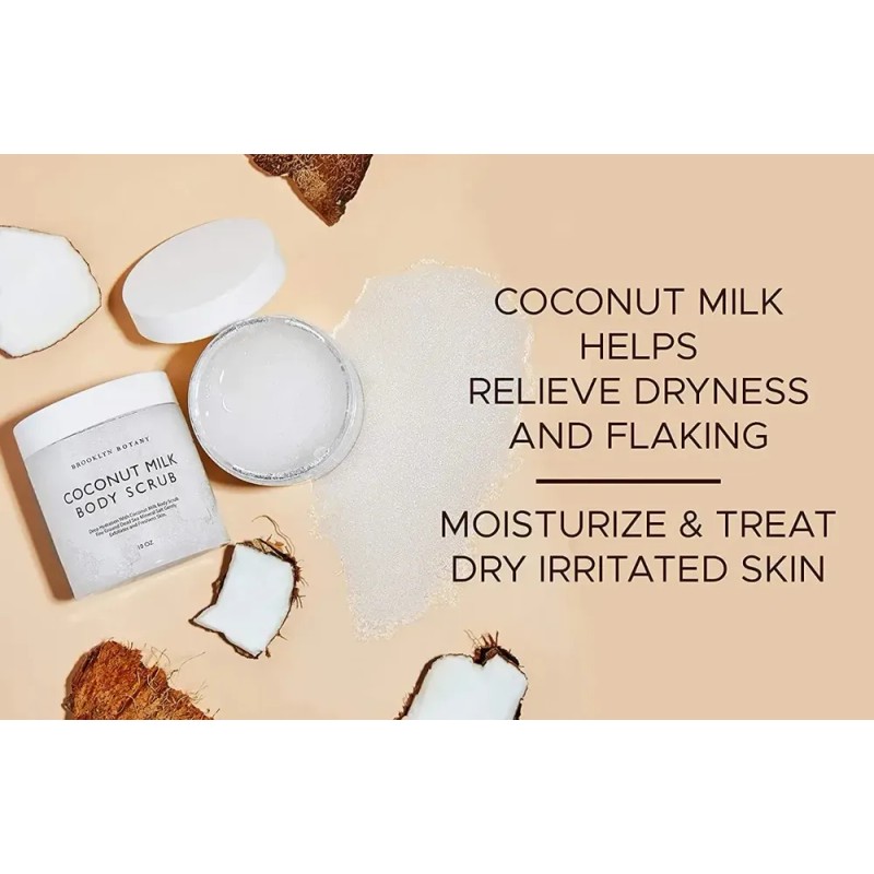Exfoliante Corporal y Facial Brooklyn Botany de Leche de Coco,