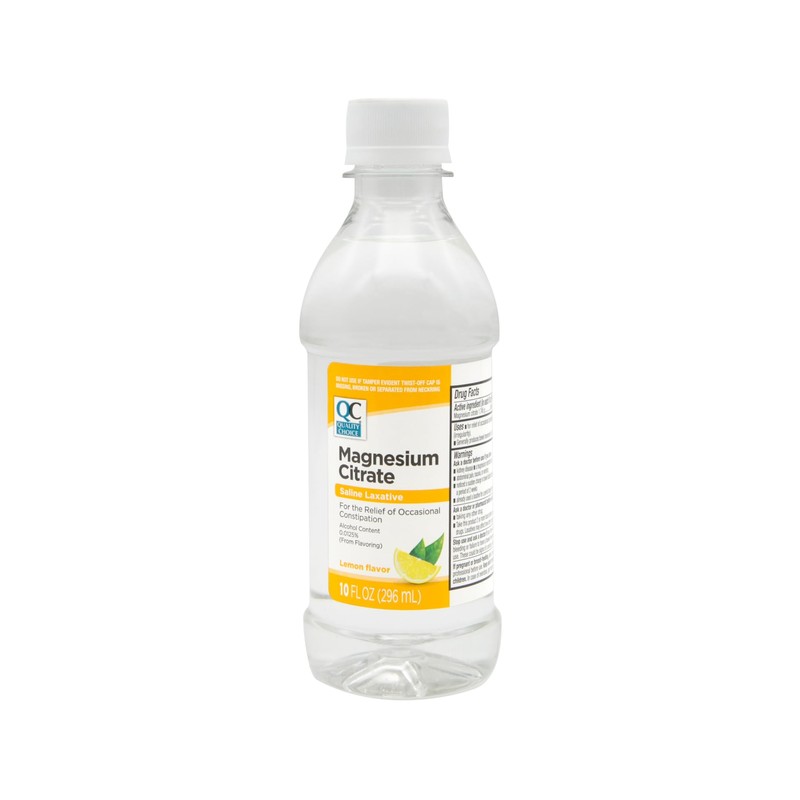 QC Quality Choice Magnesium Citrate Oral Solution Saline Laxative for