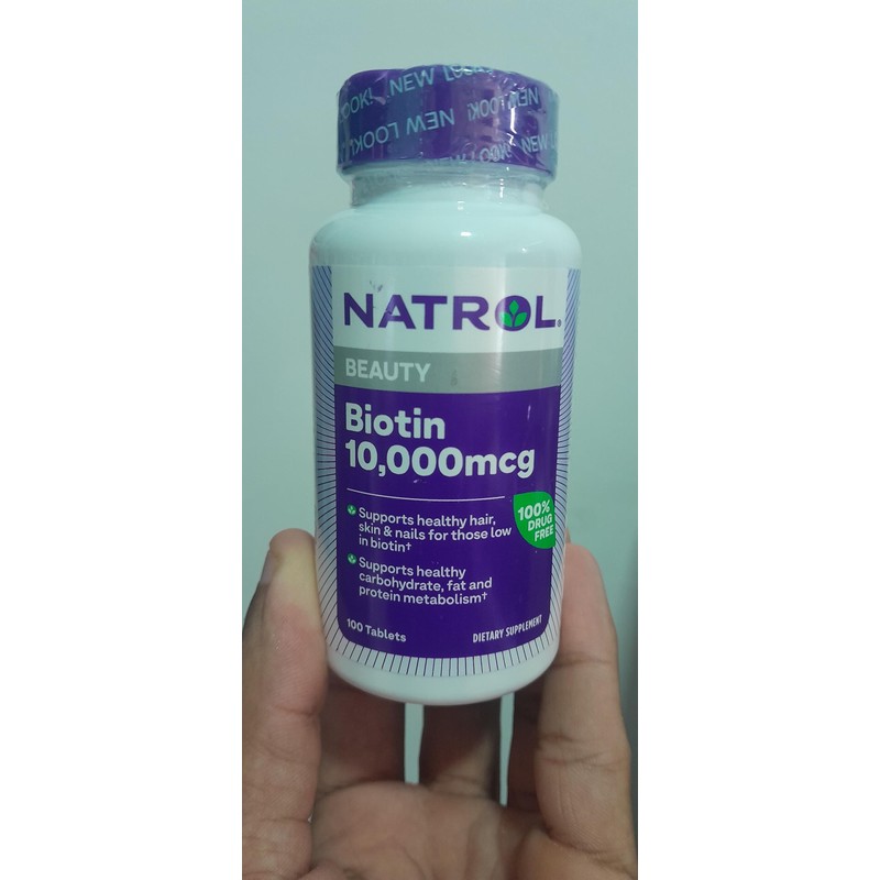 Natrol Biotin Max 10000 Mcg, 100 Tablets