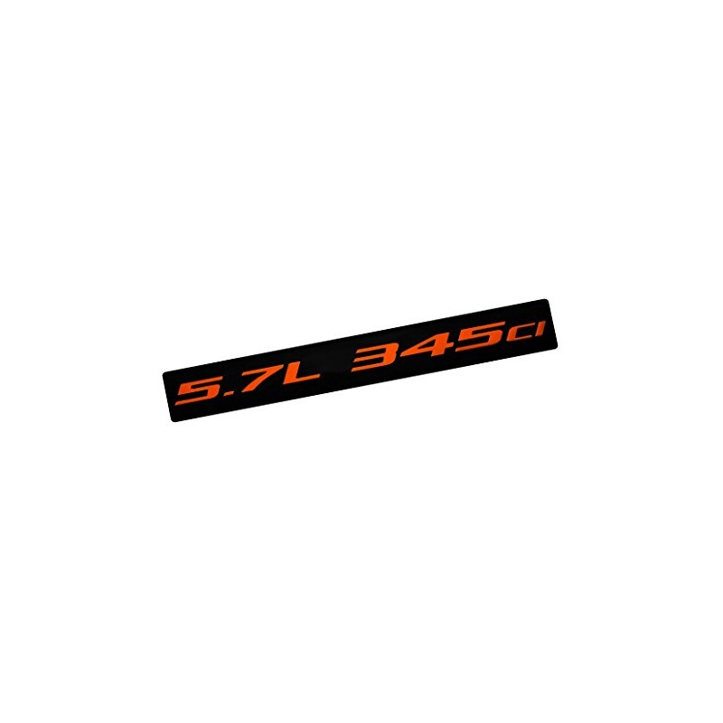 ERPART 5.7L 345ci RED on Black Highly Polished Real Aluminum