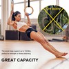 YOELVN Wood Gymnastic Rings Straps 15ft Adjustable with Number Support