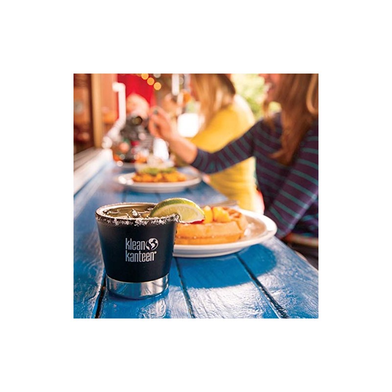 Klean Kanteen Vacuum Insulated Drinking Cup, Shale Black Matt, One