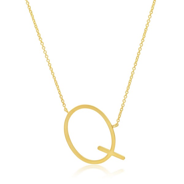 MAX + STONE 14k Gold Plated Sterling Silver Large Sideways