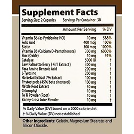 Anti-Gray Hair 7050 Helps Restore Natural Hair Color 60 Capsules Per Bottle 6 Bottles