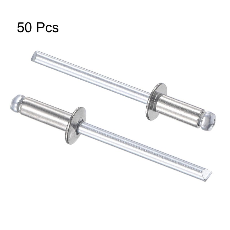 TA-VIGOR 50pcs 4mm x 10mm Blind Rivets, 304 Stainless Steel