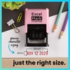 ExcelMark 2445 Date Stamp – Perfect for Shipping, Receiving, Expiration