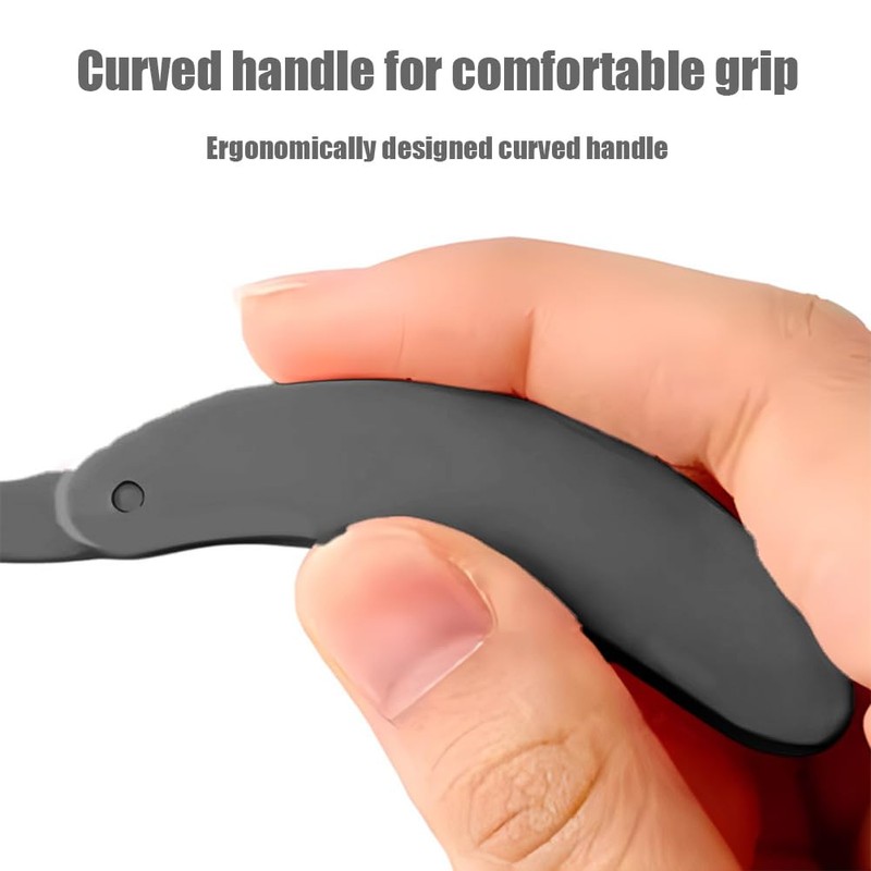 Pack of 2 Foldable Eyelash Brushes, Black Eyelash Brushes, Portable