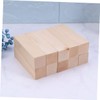 jojofuny 10pcs Natural Basswood Craft Blocks for DIY Projects Smooth
