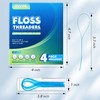 Kuvvfe Floss Threaders,Deep Clean Floss for Braces, Bridges, Implants|200Count (Pack