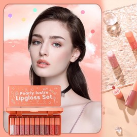 Juego de 10 colores de tinte para labios, brillo labial coreano voluminizador, tinte para labios acuoso, multiusos para minilápiz labial líquido y tinte para mejillas, color intenso de lar