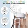 OLDLEY 12oz Kids Motivational Water Bottle, Silicone Straw, Leak-Proof Tritan