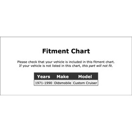 Front Windshield Wiper Blade Compatible With Oldsmobile Custom Cruiser 1971 1972 1973 1974 1975 1976 1977 1978 1979 1980 1981 1982 1983 1984 1985 1986 1987 1988 1989 1990 PC-1001559